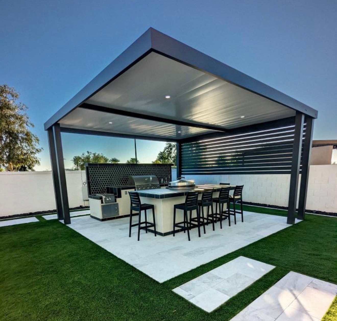 Scottsdale Pergola Kitchen