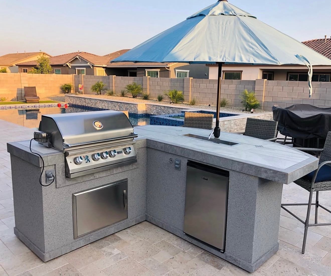 Chandler Pool-Side Kitchen